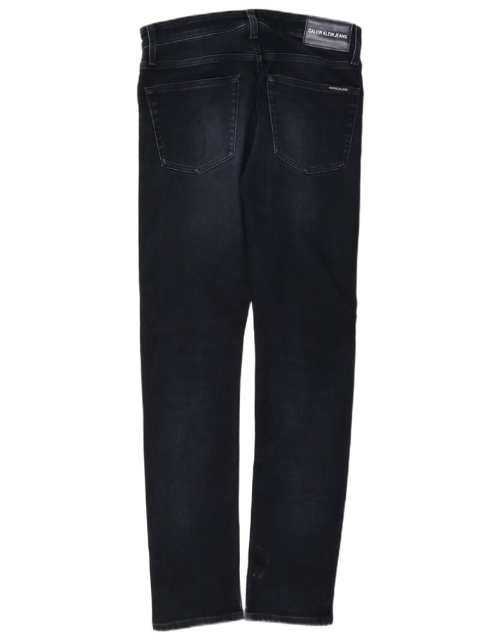 Calvin Klein Jean Slim Homme W28 L32 Bleu Marine Coton