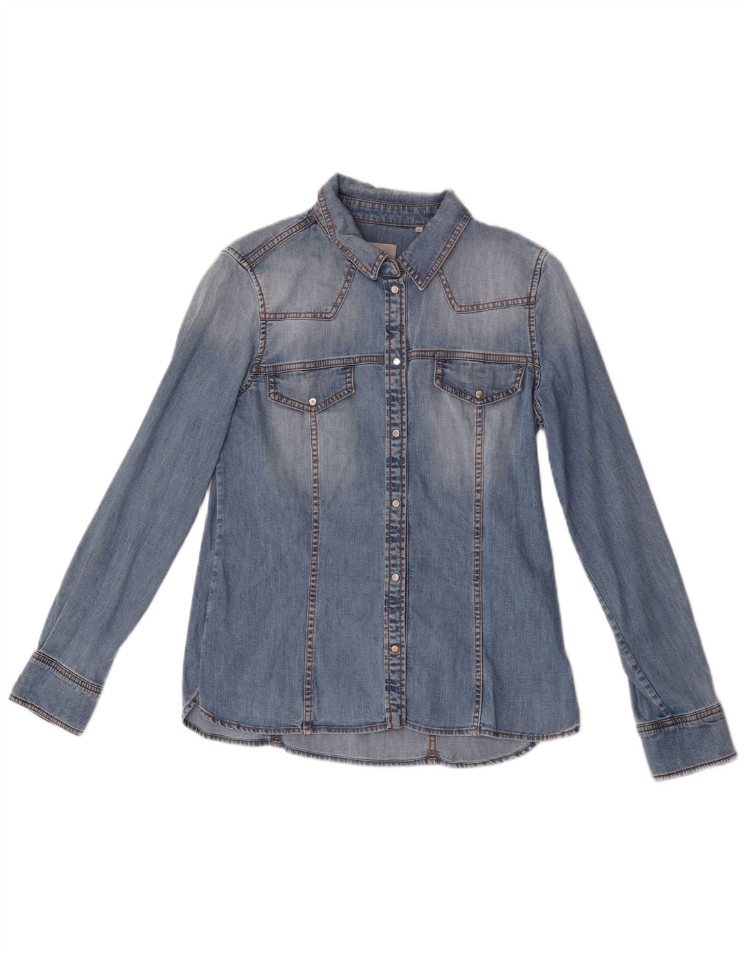 Marella Chemise en jean pour femme UK 10 Petit coton bleu