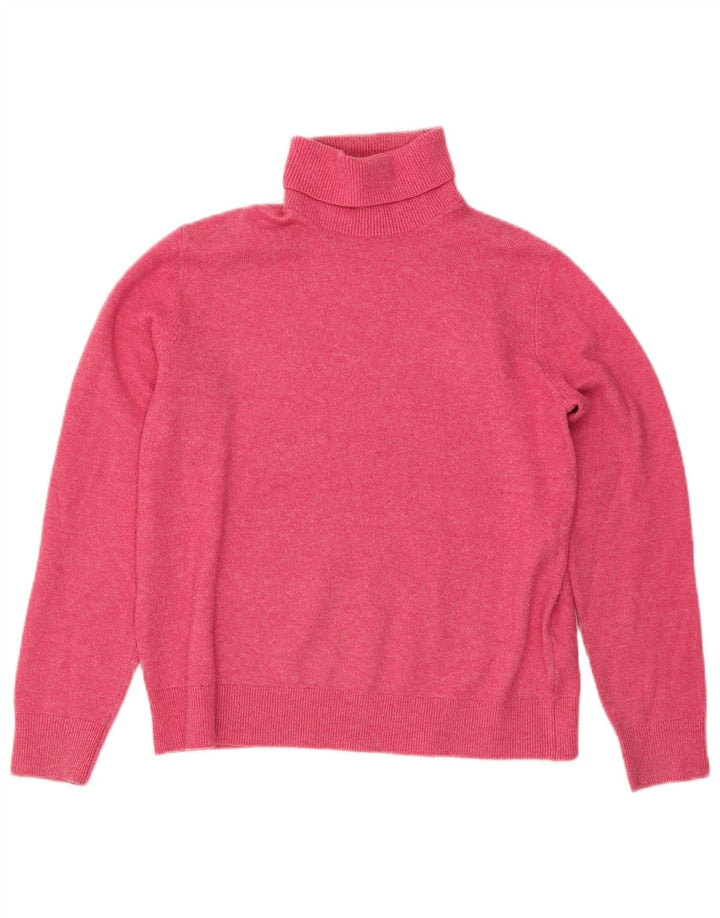 Marks & Spencer Pull col roulé pour femme UK 10 Petit Rose Moucheté