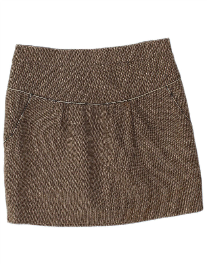 KOOKAI Mini jupe femme EU 40 Medium W30 marron polyester