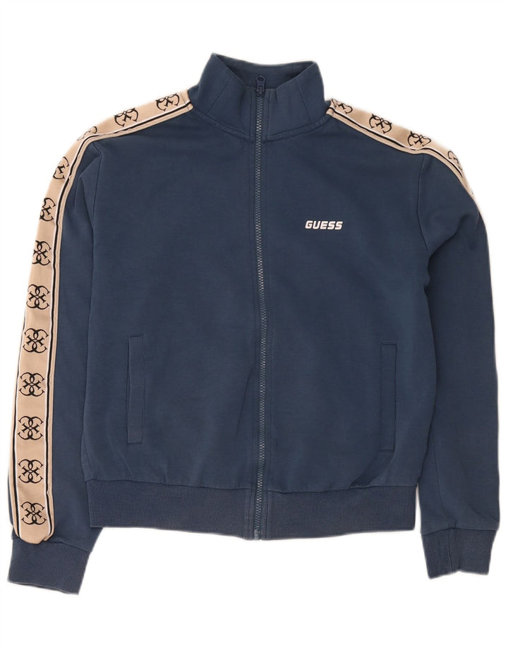 Guess Veste de survêtement pour femme UK 14 Bleu marine moyen Colourblock