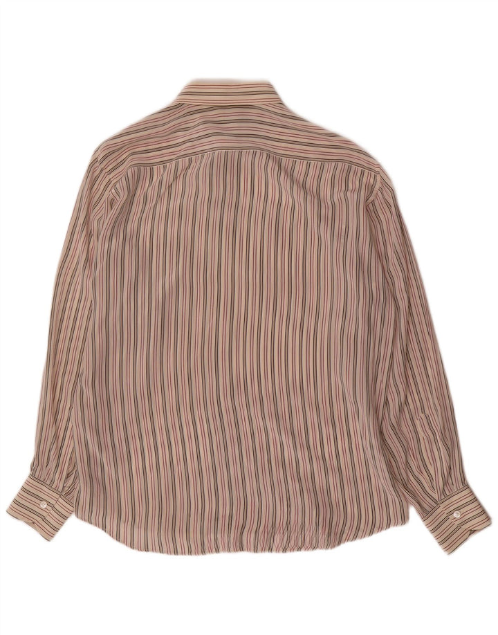 Pancaldi & B Chemise Homme Grande Soie Rayée Multicolore