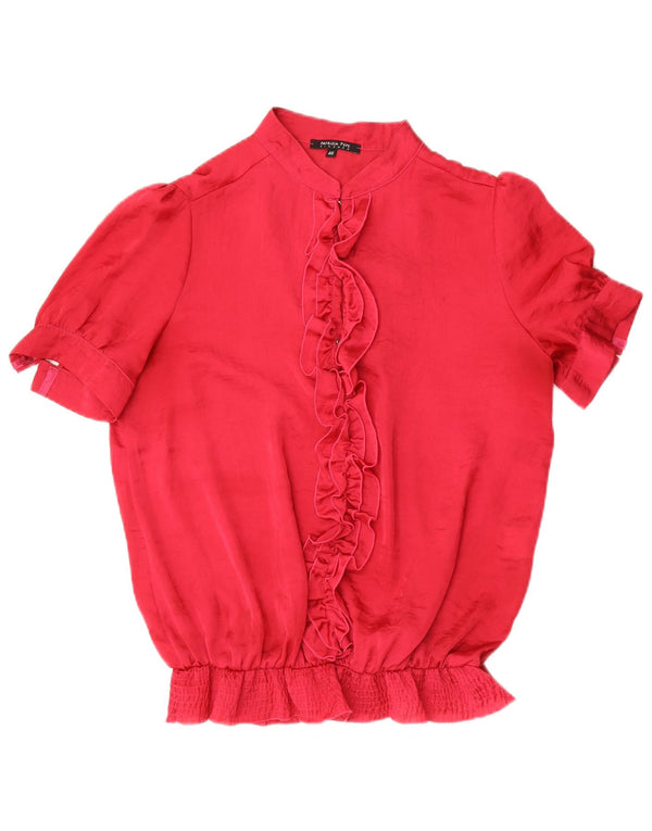 Patrizia Pepe Firenze Chemisier à manches courtes pour femme IT 46 Large Rose