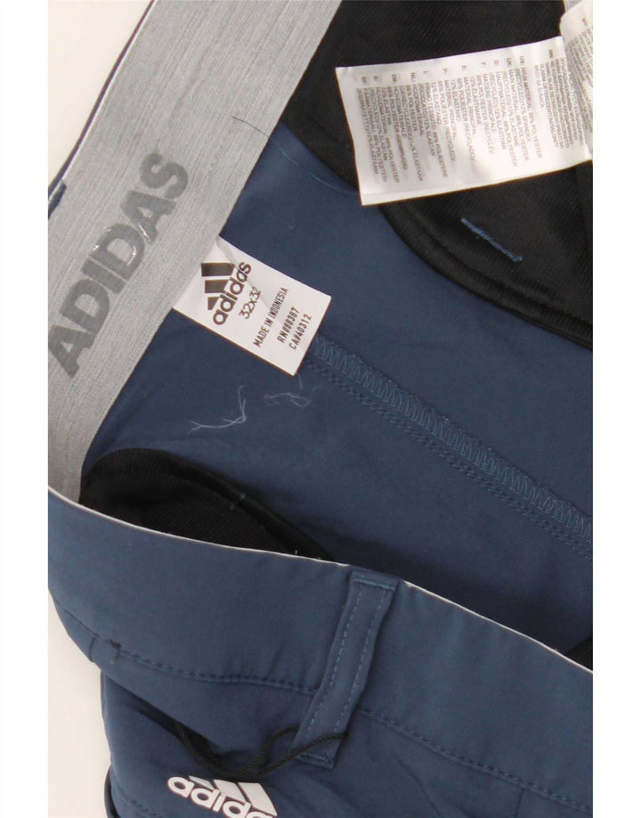 Adidas Pantalon Chino Slim Homme W32 L32 Bleu Polyester