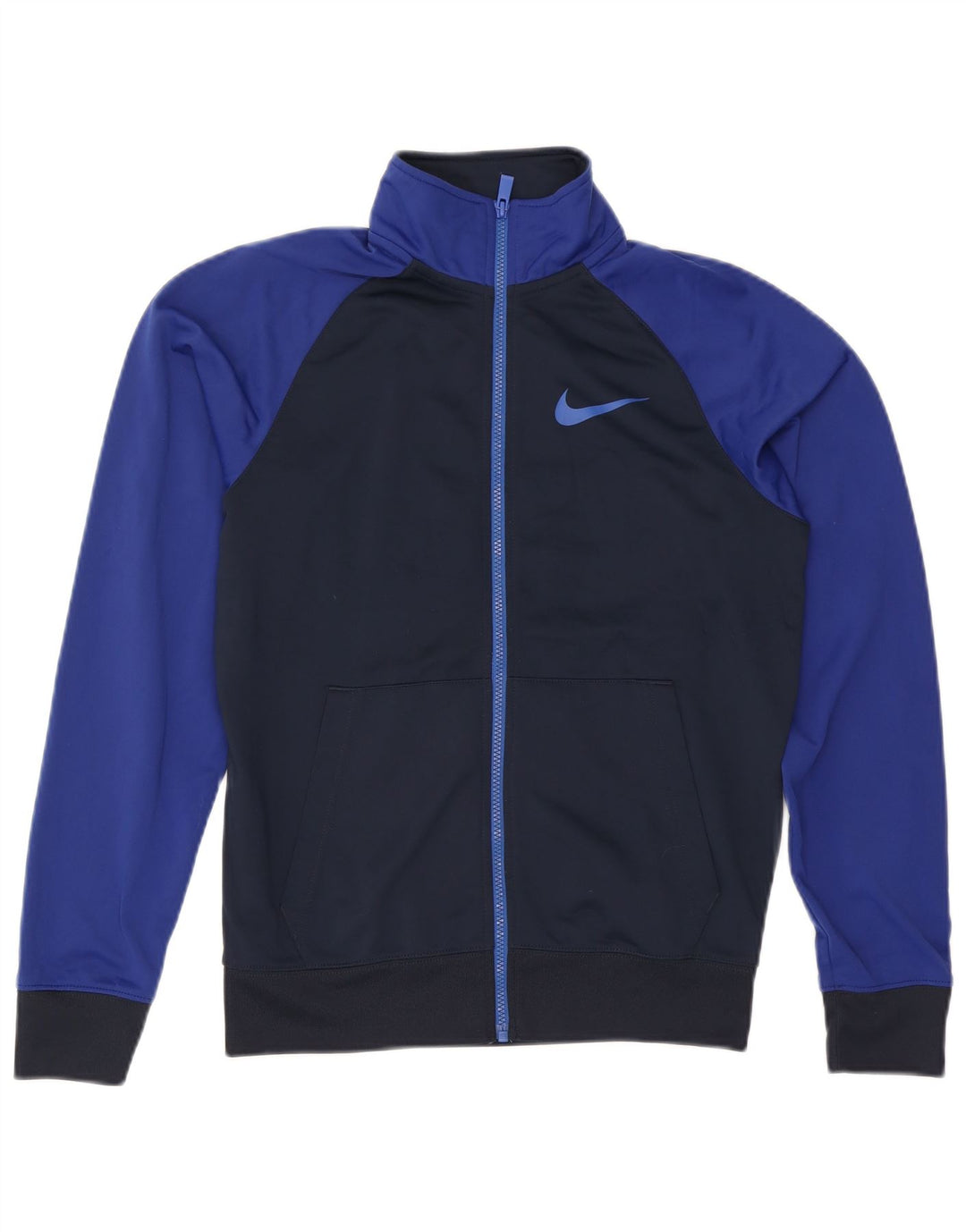 Nike Veste de survêtement pour homme Taille S Bleu marine Colorblock Polyester