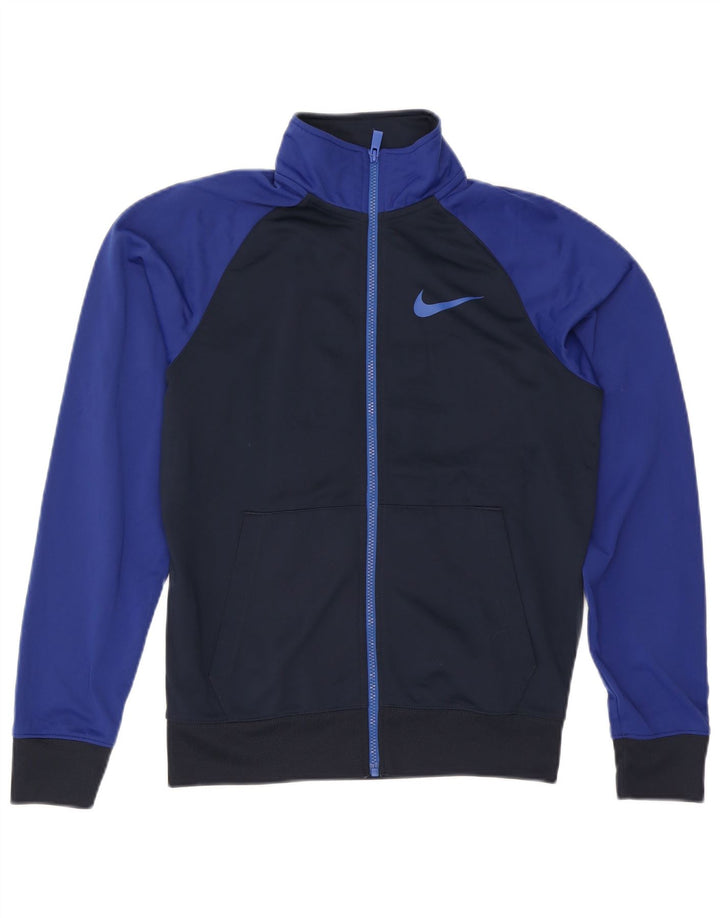 Nike Veste de survêtement pour homme Taille S Bleu marine Colorblock Polyester