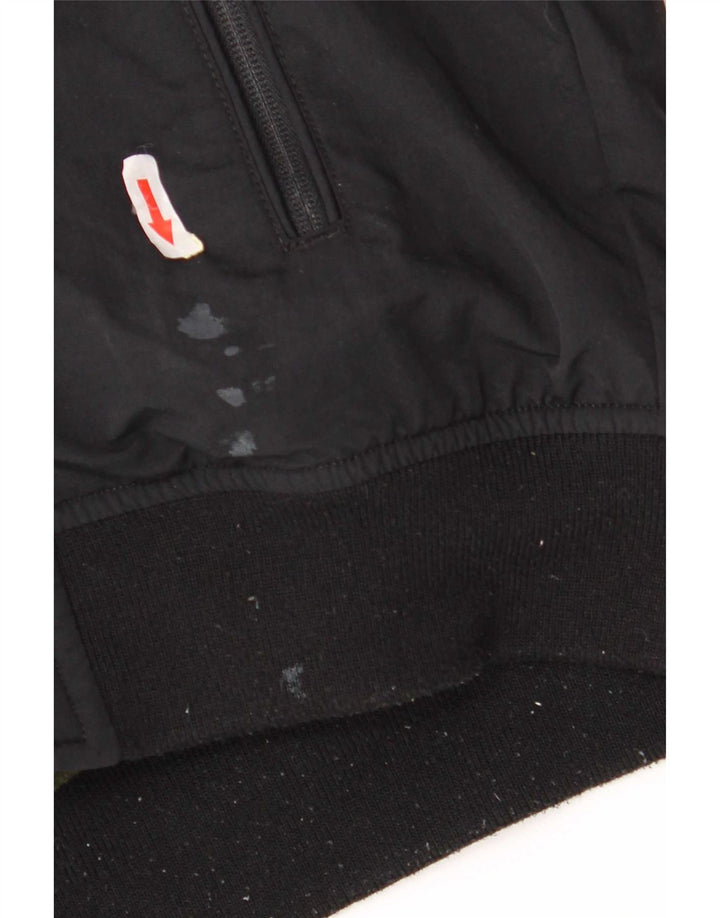 Tommy Hilfiger Veste Bomber à Capuche Homme UK 38 Medium Noir Polyamide