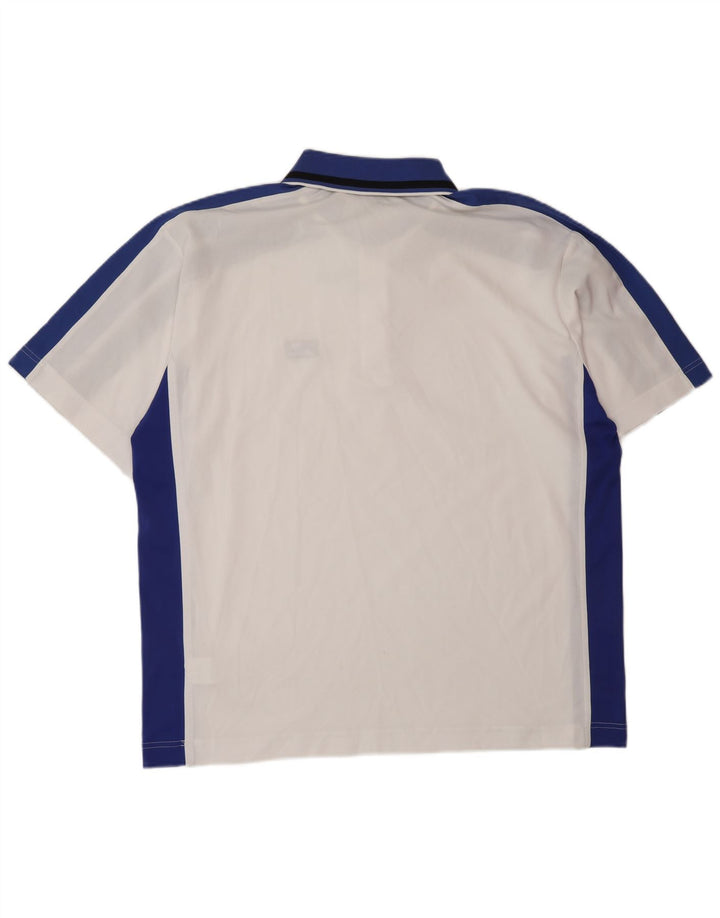 FILA Polo Homme XL Blanc Colorblock Polyester