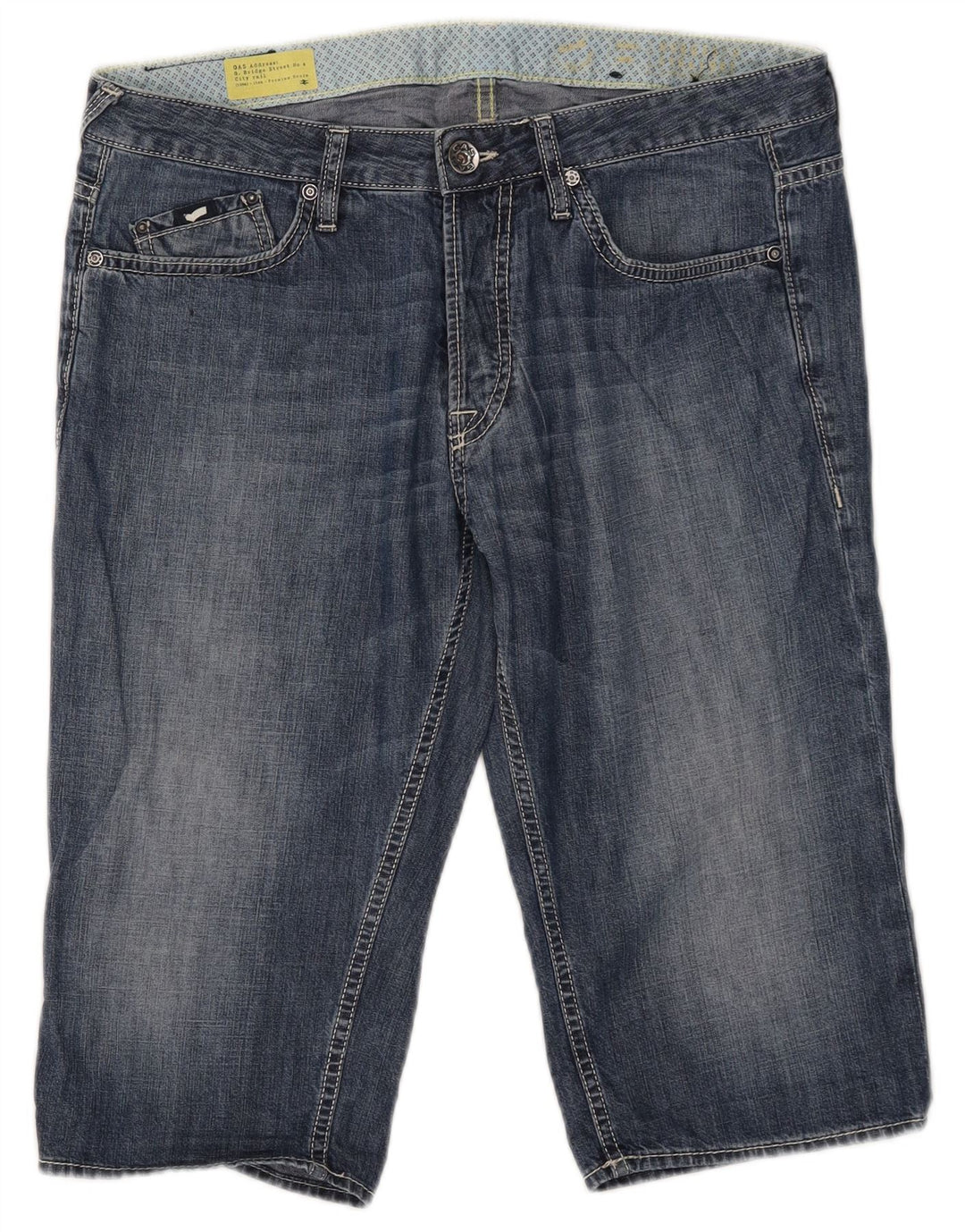 Gas Short en Jean Homme W33 Bleu Moyen Coton