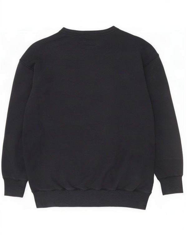 Converse Sweat-shirt surdimensionné pour femme UK 6 XS Noir Coton