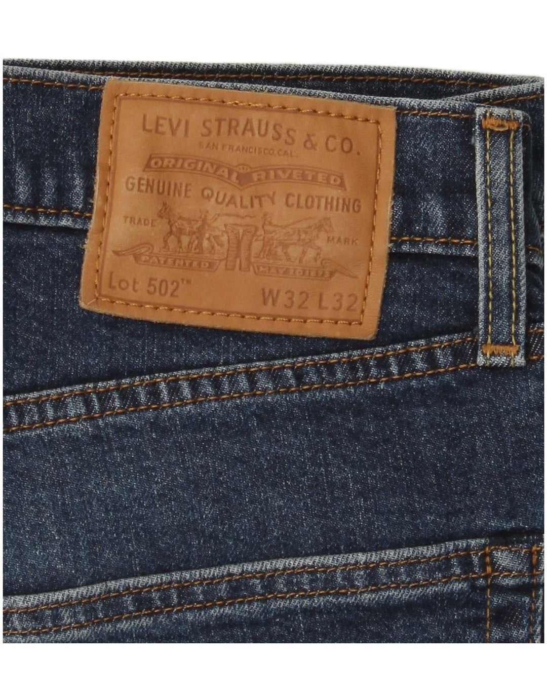 LEVI'S Jean 502 Tapered Homme Bleu W32 L29 Coton