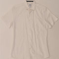 ZARA Chemise Slim Fit à Manches Courtes Homme Blanc Moyen