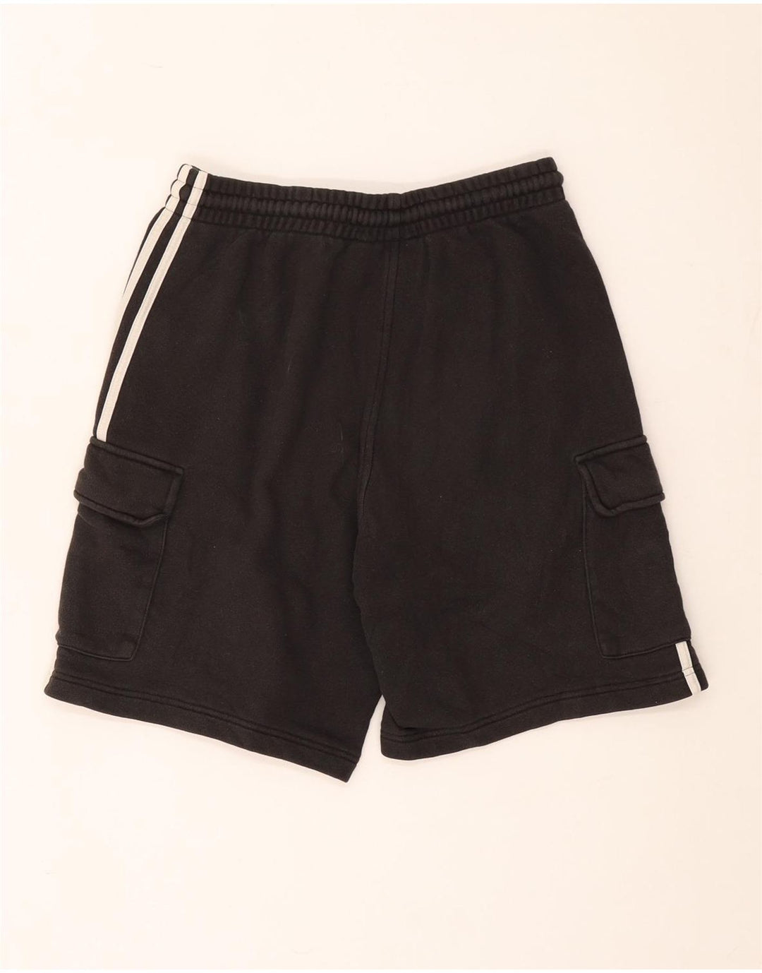 Adidas Short de Sport Homme Gris Moyen Coton
