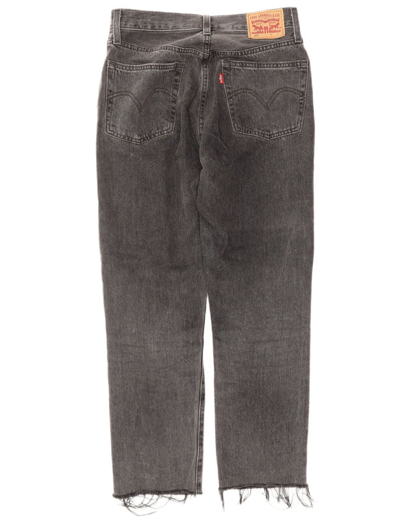 Levi's Jean Droit 501 Taille Haute Femme W25 L26 Gris Coton