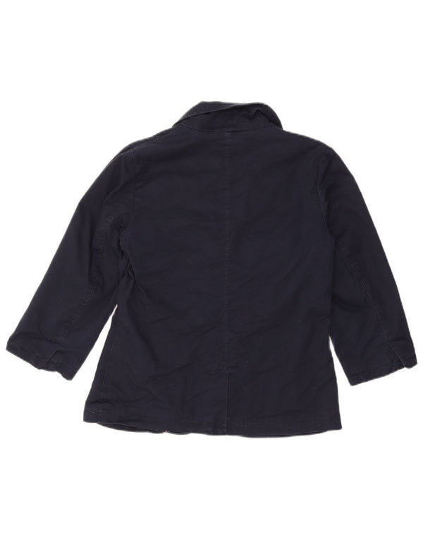 FAT FACE Veste blazer à manches 3/4 et 2 boutons pour femme UK 10 Small Bleu marine