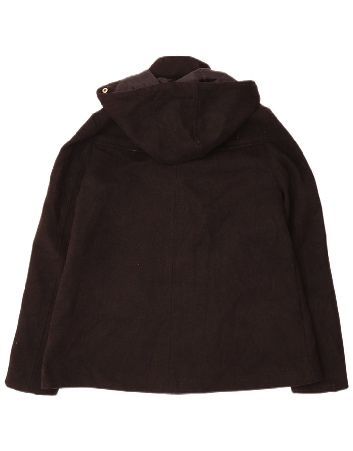 Zara Veste bomber à capuche pour femme UK 6 XS Noir Polyester