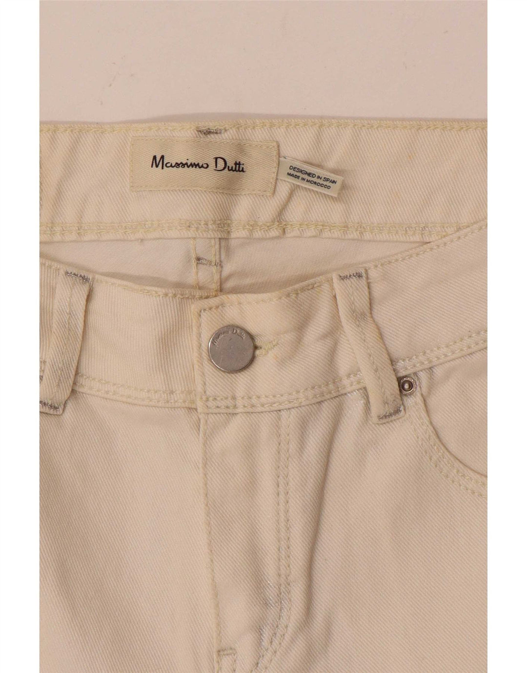Massimo Dutti Jean skinny femme W26 L28 blanc