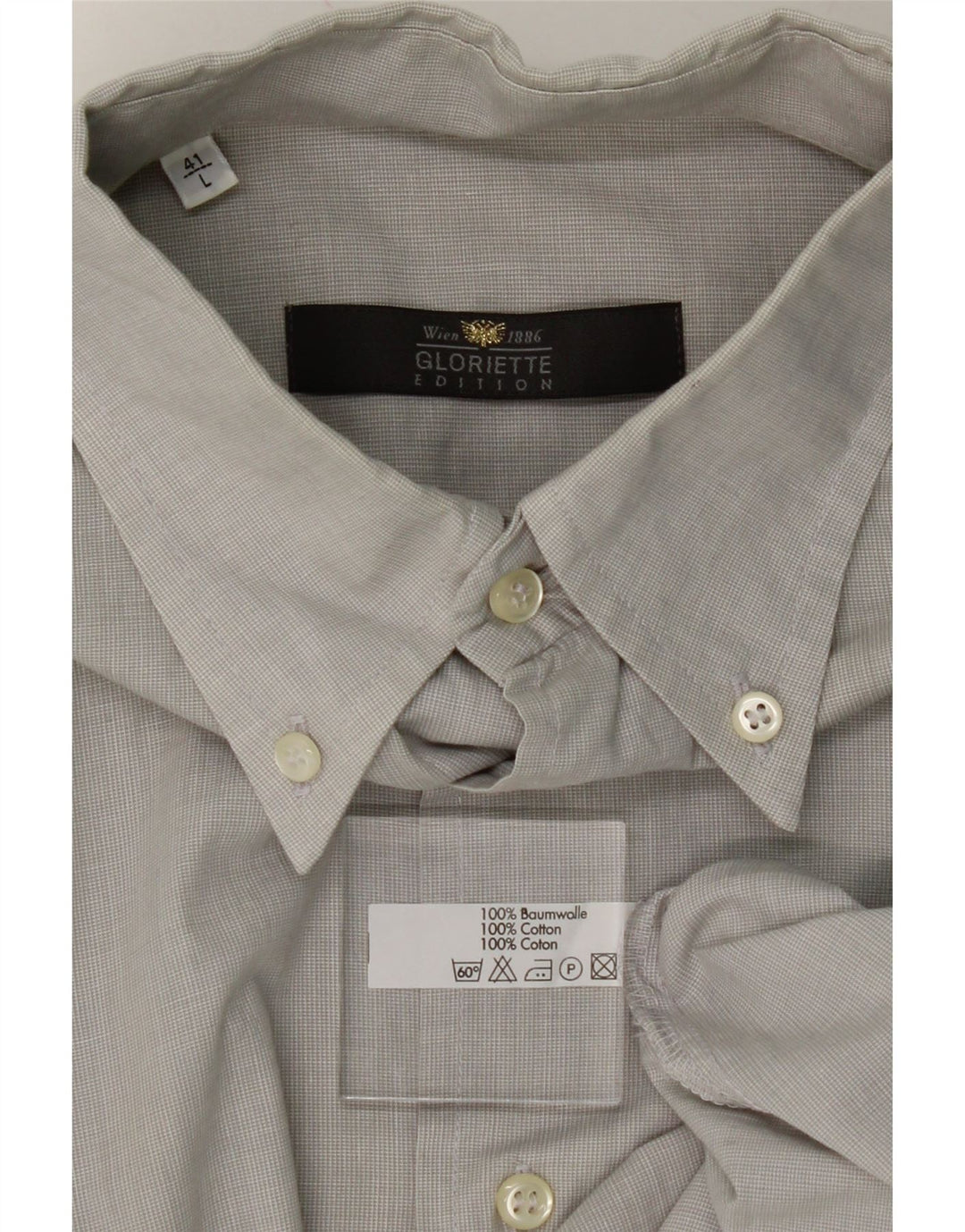 ADIDAS Mens Shirt Size 41 Large Grey Cotton Vintage Adidas and Second-Hand Adidas from Messina Hembry 