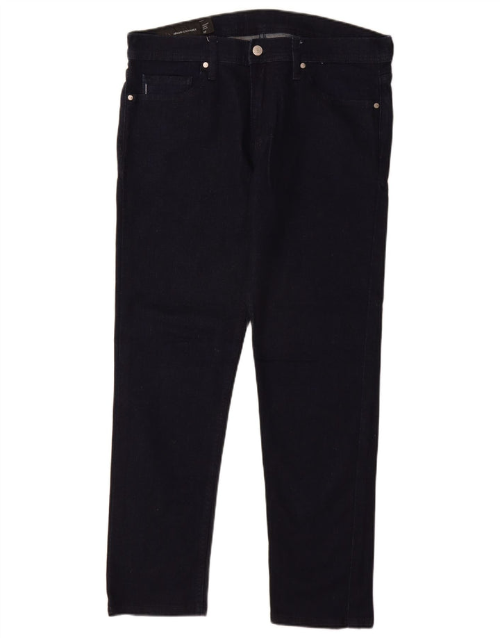 ARMANI EXCHANGE Jean Droit Femme W33 L29 Bleu Marine