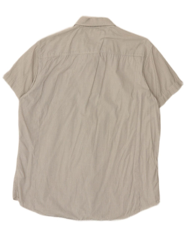 Lee Chemise Homme XL Coton Rayé Blanc