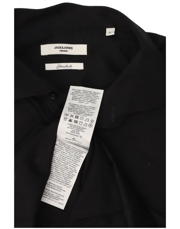 Jack & Jones Chemise Homme Large Noir Coton