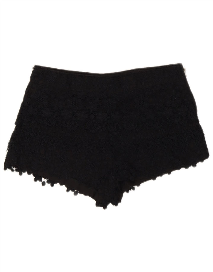 Zara Femme Hot Pants XS W24 Noir Floral