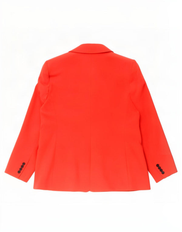 Hobbs Veste Blazer 1 Bouton Femme UK 18 XL Rouge Polyester