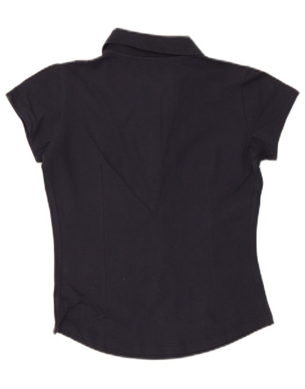 SERGIO TACCHINI Polo Femme UK 12 Coton Bleu Marine Moyen