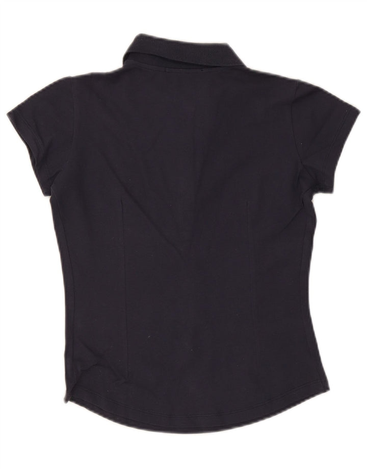 SERGIO TACCHINI Polo Femme UK 12 Coton Bleu Marine Moyen