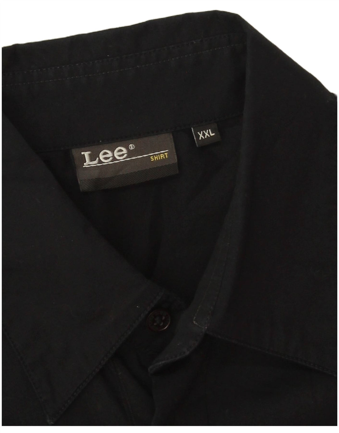 Lee Chemise à manches courtes pour homme 2XL en coton noir