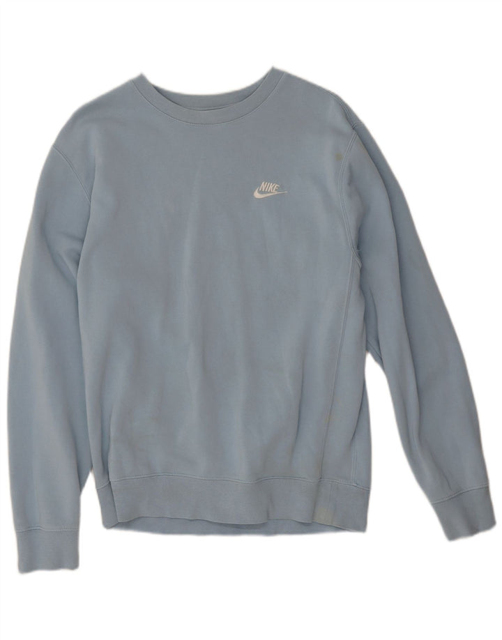 Nike Sweat-shirt pour homme en coton bleu Taille S