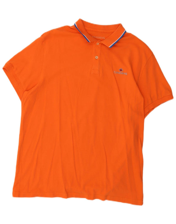 CANADIENS Polo Homme IT 56 2XL Orange Coton