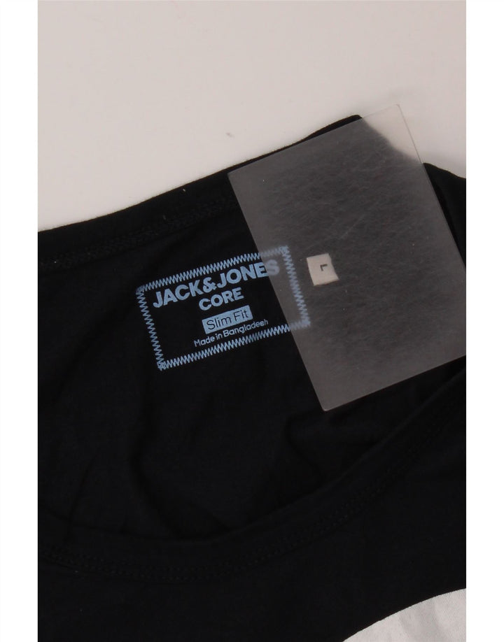 Jack & Jones Débardeur Graphique Coupe Slim Homme Bleu Marine Large