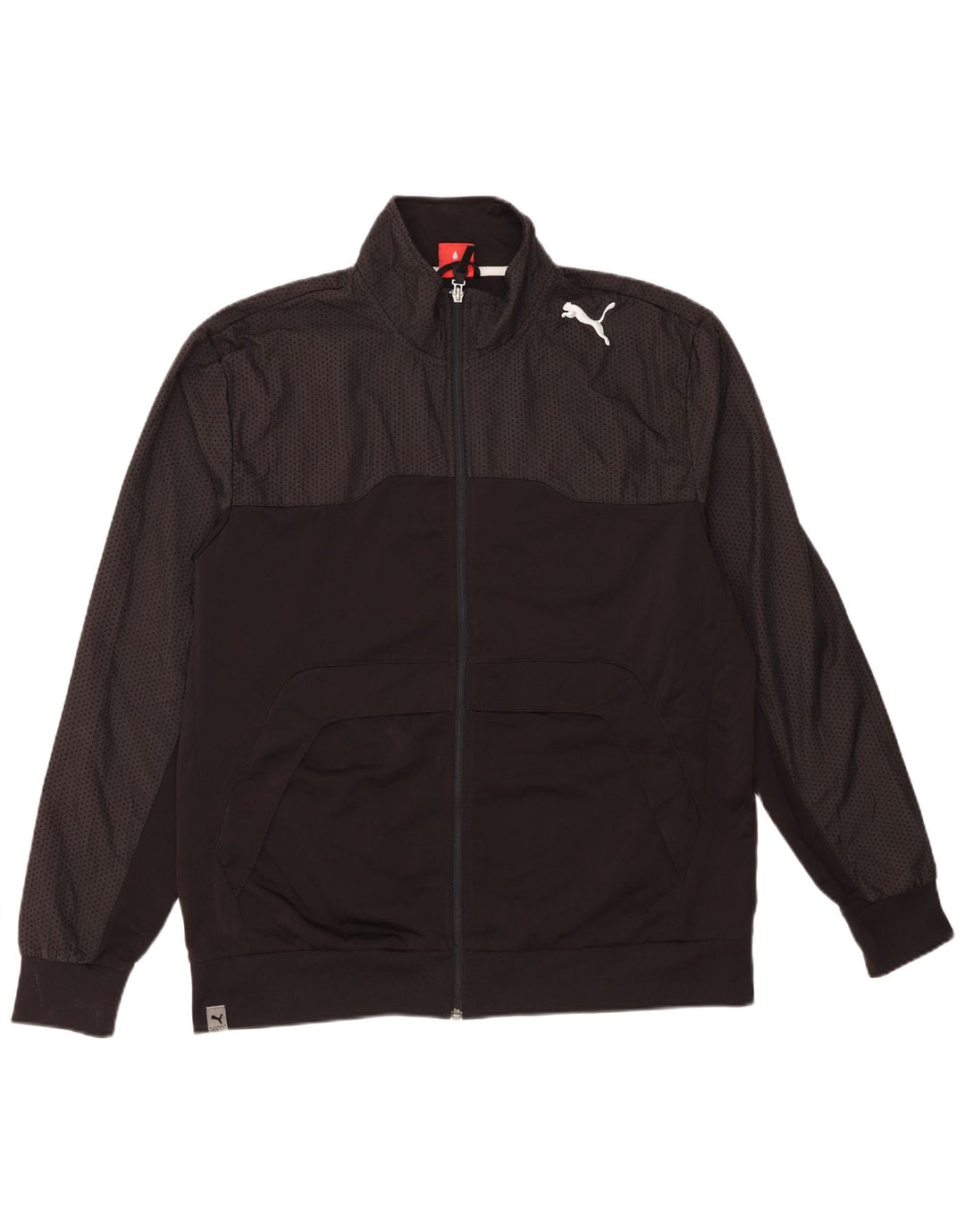 Puma Veste de survêtement pour homme XL Noir tacheté