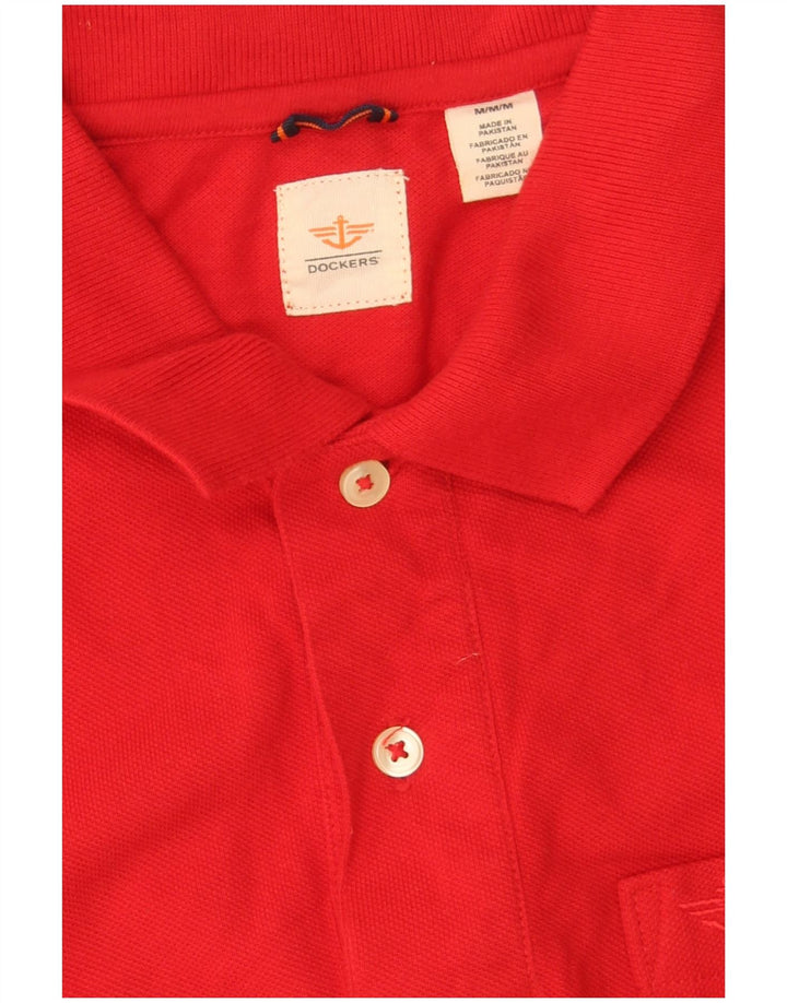 Dockers Polo Homme Rouge Moyen Coton