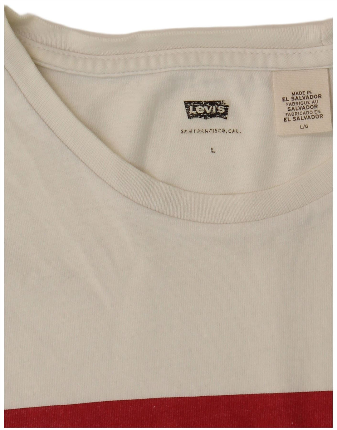 Levi's Tee-Shirt Graphique Homme Blanc Large