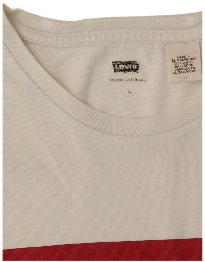Levi's Tee-Shirt Graphique Homme Blanc Large