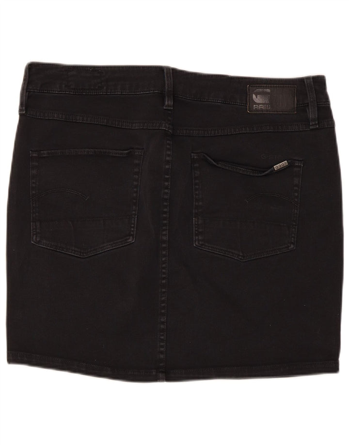 G-Star Femme Mini Jupe En Jean W30 Coton Noir Moyen
