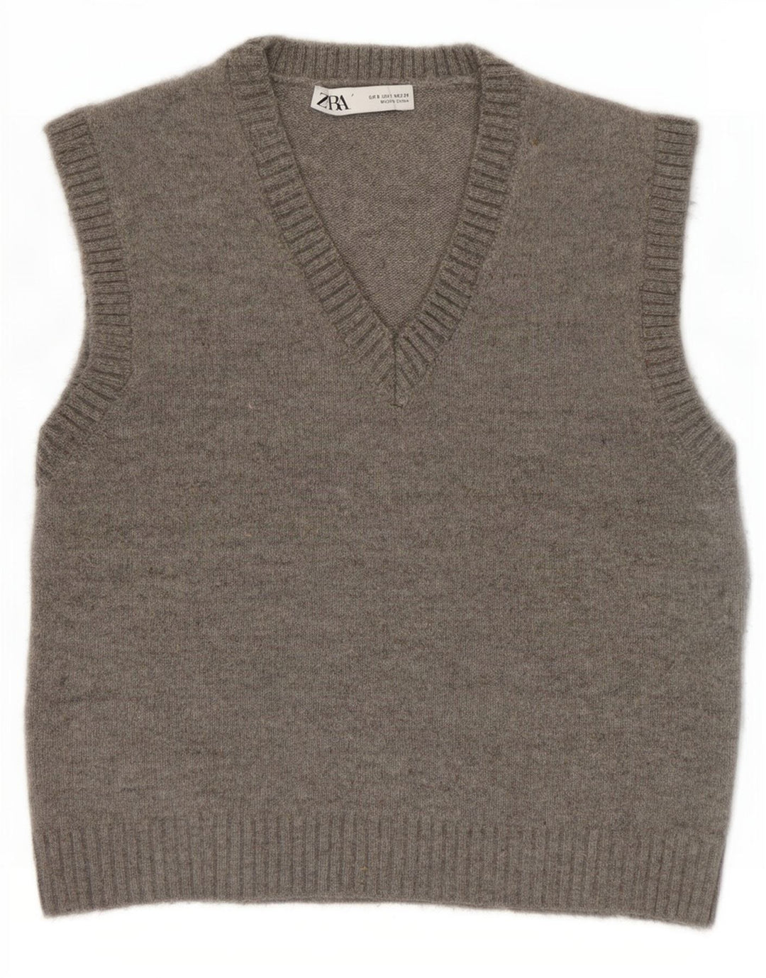 Zara Womens Vest Débardeur UK 10 Petit Gris
