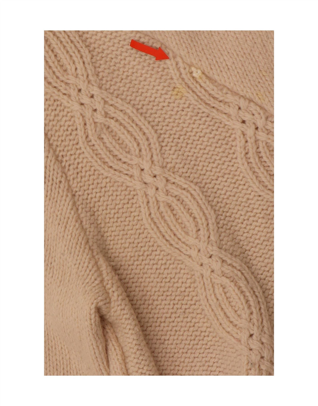 CREW CLOTHING Pull Cardigan Femme UK 16 Grande Laine Beige