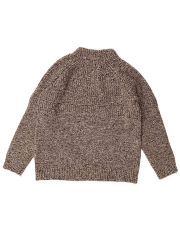 Zara Pull à col roulé pour fille 9-10 ans Gris Polyester