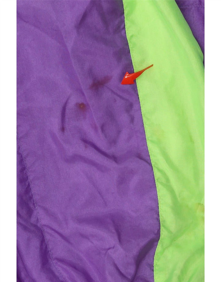 VINTAGE Mens Tracksuit Top Jacket XL Purple Colourblock