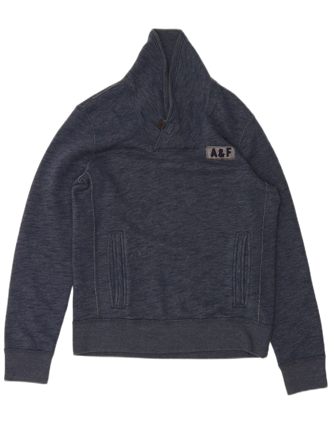 Abercrombie & Fitch Sweat-shirt pour homme Petit bleu marine moucheté