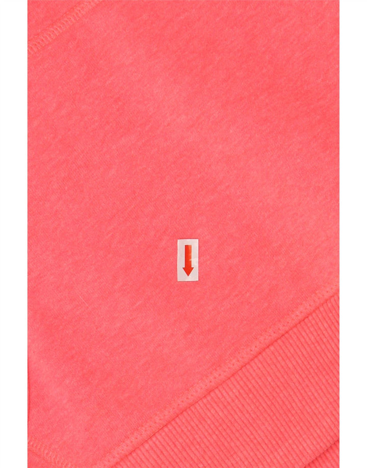 SUPERDRY Pull à capuche graphique pour femme UK 16 Large Rose Coton