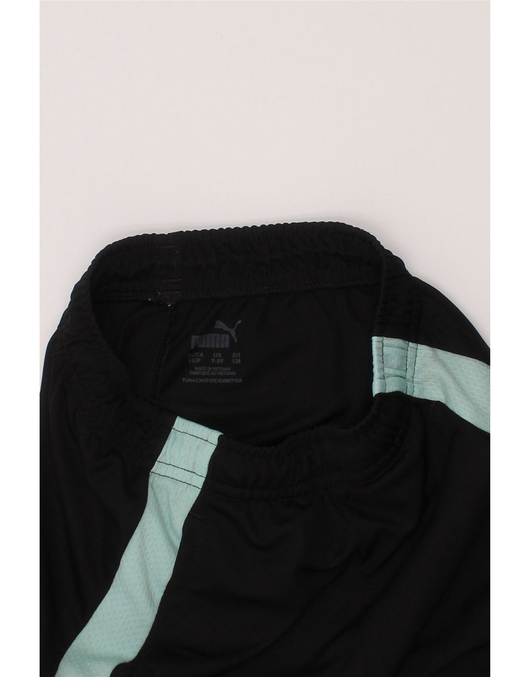 PUMA Short de sport garçon 7-8 ans Noir Colorblock Polyester