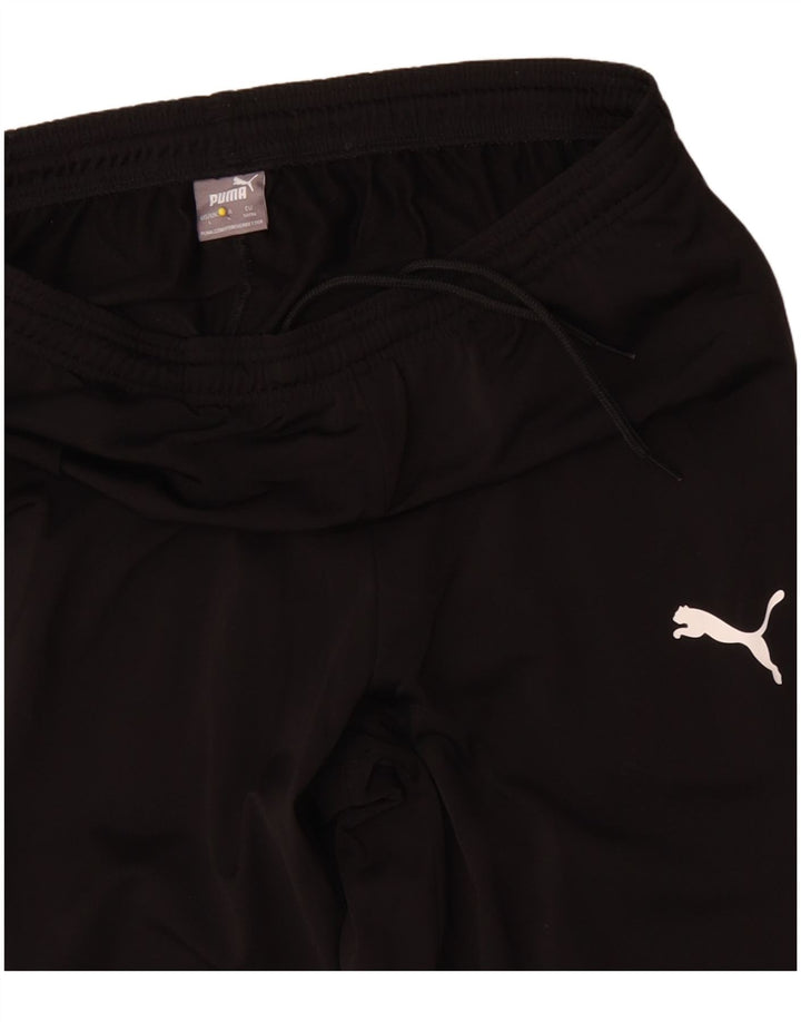 Puma Pantalon de survêtement pour homme Taille L Noir Polyester