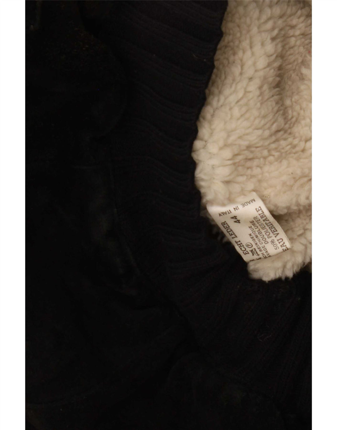 Veste en cuir Sherpa vintage pour homme IT 44 XS Noir Rétro