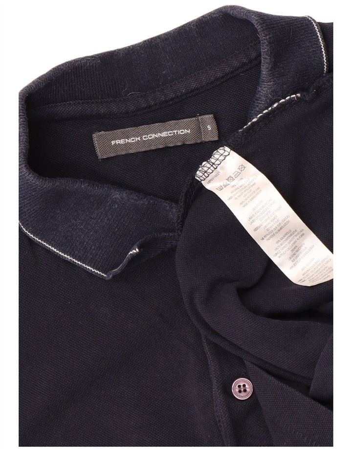 FRENCH CONNECTION Polo Homme Petit Bleu Marine Coton
