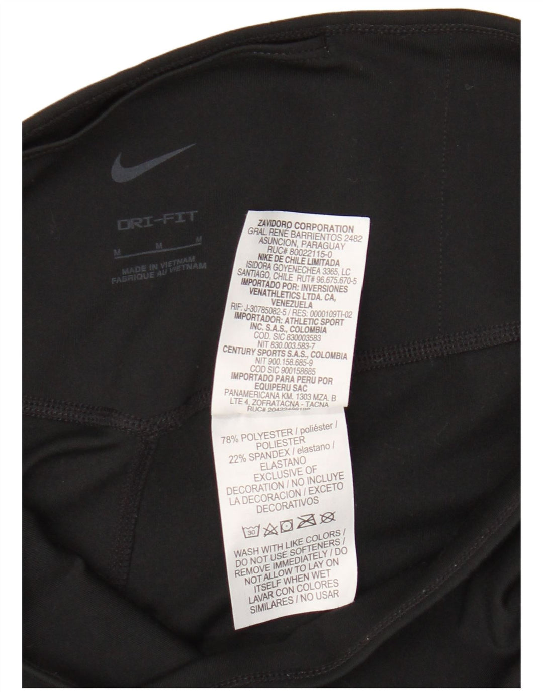 Nike Short de sport Dri Fit pour femme UK 12 Noir moyen Polyester