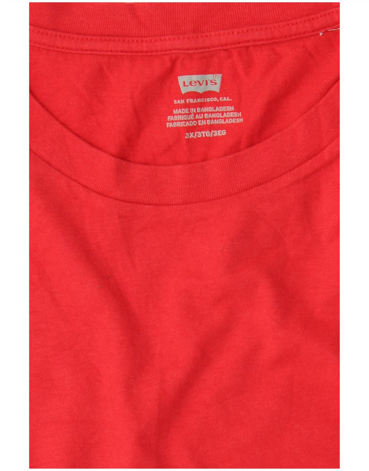 LEVI'S T-Shirt Homme Haut 3XL Rouge